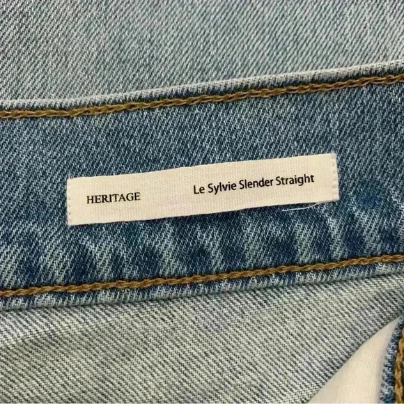 Frame Heritage Denim Slender Straight Jeans Size 30 - Picture 6 of 14